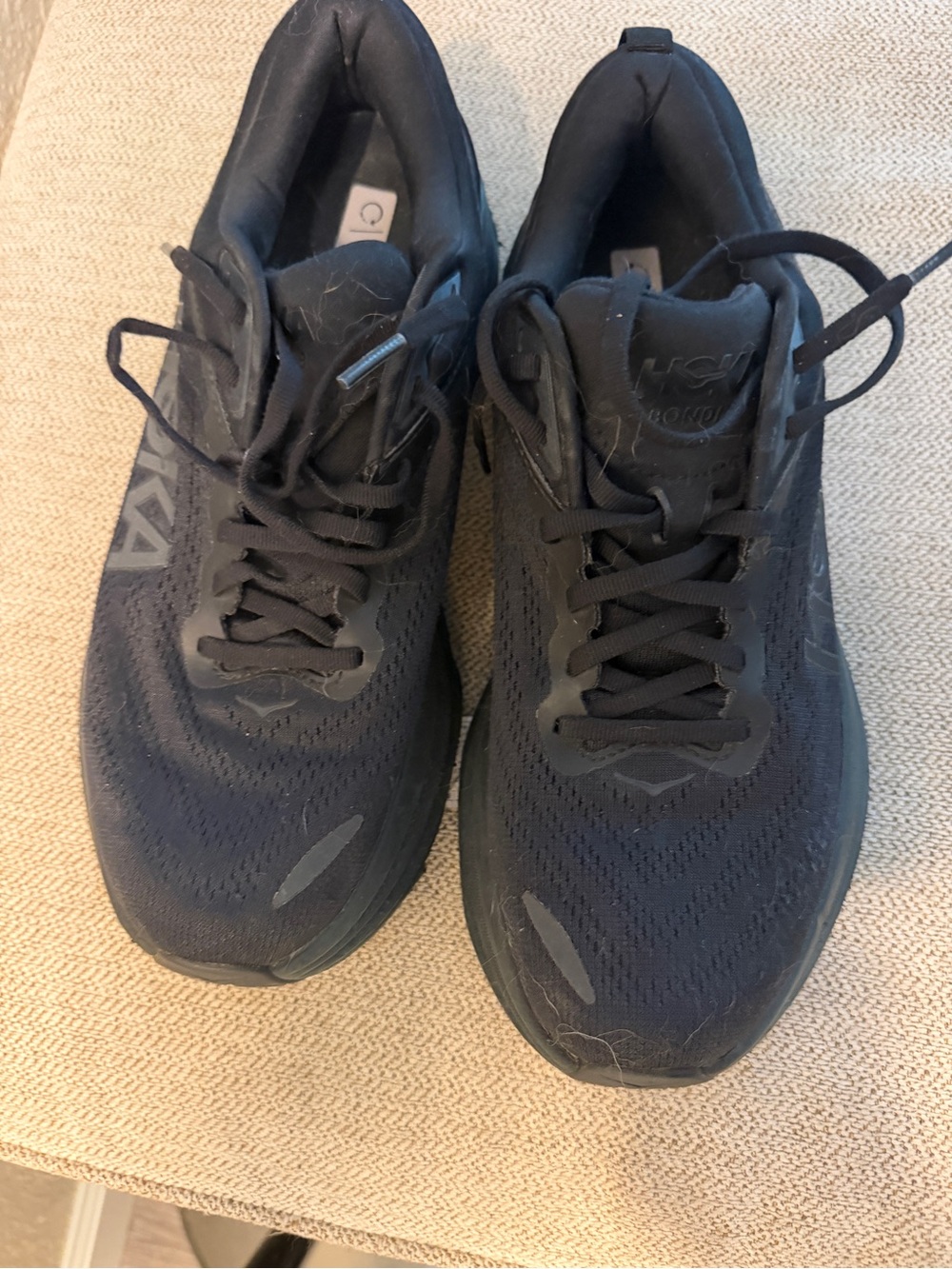 Hoka Men's Black Athletic Running Shoes Size 10